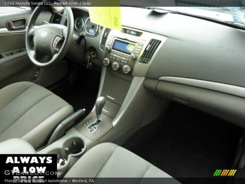 Radiant Silver / Gray 2010 Hyundai Sonata GLS