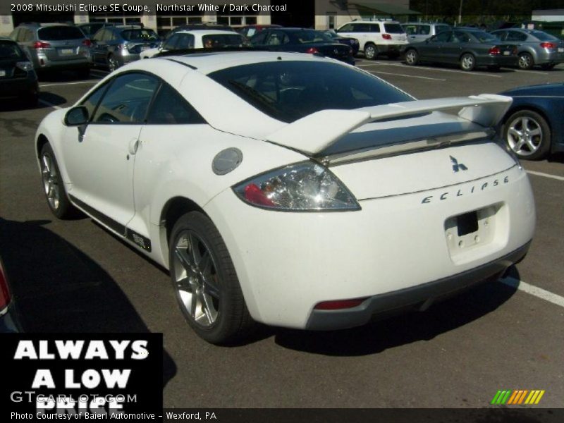 Northstar White / Dark Charcoal 2008 Mitsubishi Eclipse SE Coupe