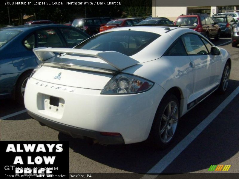 Northstar White / Dark Charcoal 2008 Mitsubishi Eclipse SE Coupe