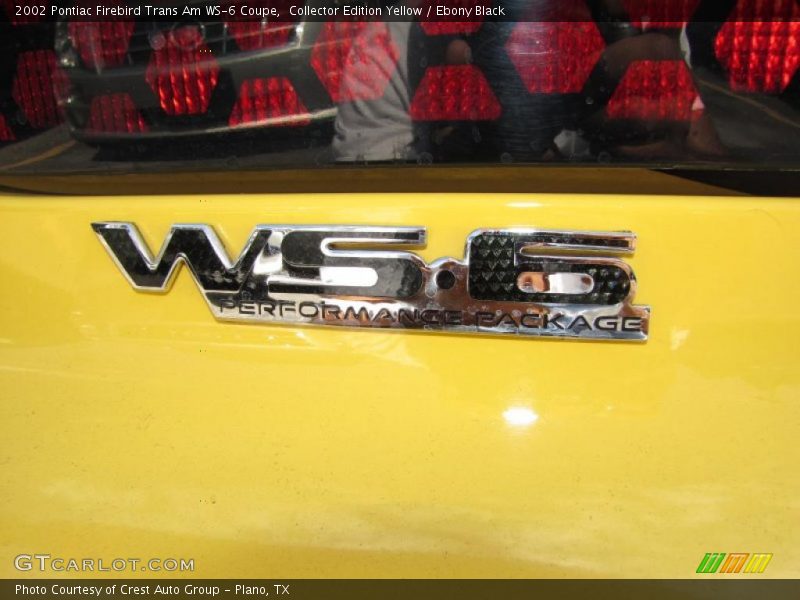 Collector Edition Yellow / Ebony Black 2002 Pontiac Firebird Trans Am WS-6 Coupe