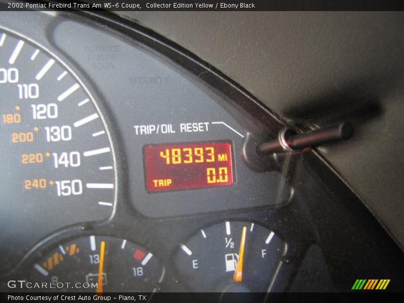 Collector Edition Yellow / Ebony Black 2002 Pontiac Firebird Trans Am WS-6 Coupe