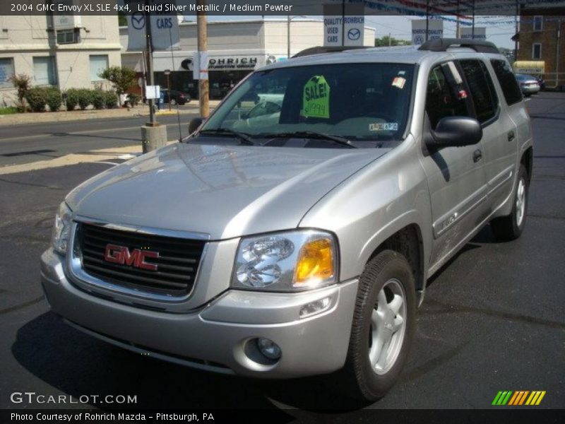 Liquid Silver Metallic / Medium Pewter 2004 GMC Envoy XL SLE 4x4