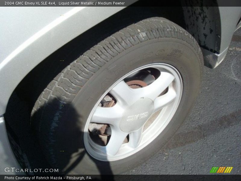 Liquid Silver Metallic / Medium Pewter 2004 GMC Envoy XL SLE 4x4