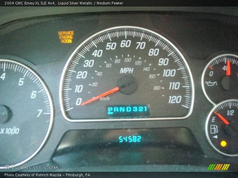 Liquid Silver Metallic / Medium Pewter 2004 GMC Envoy XL SLE 4x4
