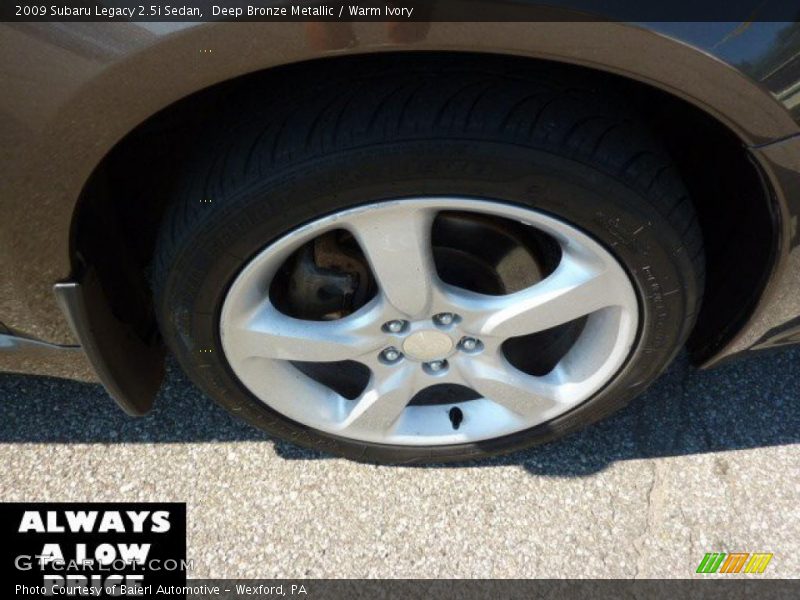 Deep Bronze Metallic / Warm Ivory 2009 Subaru Legacy 2.5i Sedan