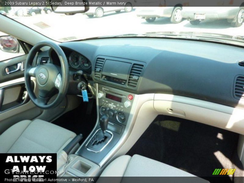 Deep Bronze Metallic / Warm Ivory 2009 Subaru Legacy 2.5i Sedan