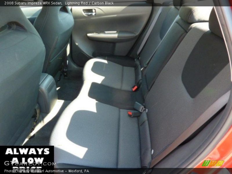 Lightning Red / Carbon Black 2008 Subaru Impreza WRX Sedan