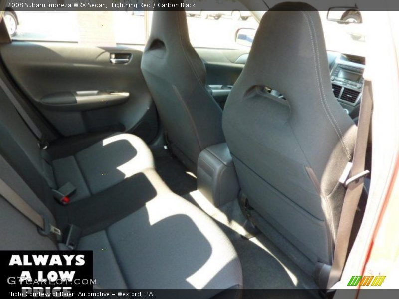 Lightning Red / Carbon Black 2008 Subaru Impreza WRX Sedan