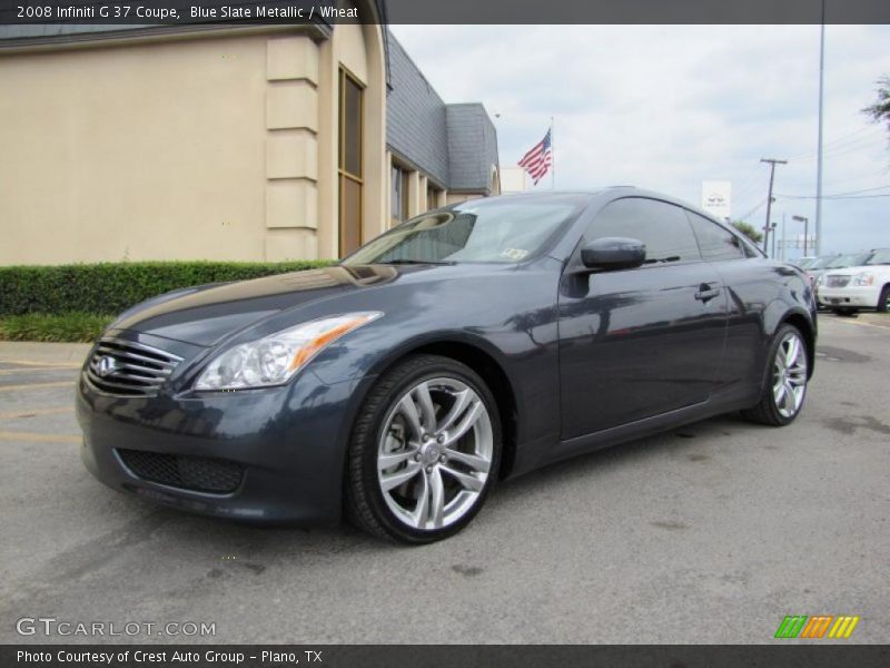 Blue Slate Metallic / Wheat 2008 Infiniti G 37 Coupe