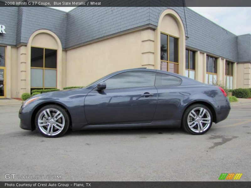 Blue Slate Metallic / Wheat 2008 Infiniti G 37 Coupe