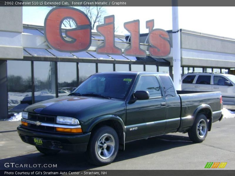 Forest Green Metallic / Graphite 2002 Chevrolet S10 LS Extended Cab