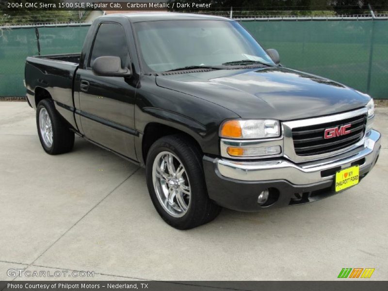 Carbon Metallic / Dark Pewter 2004 GMC Sierra 1500 SLE Regular Cab