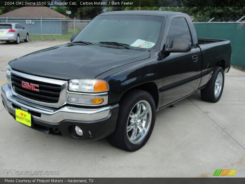 Carbon Metallic / Dark Pewter 2004 GMC Sierra 1500 SLE Regular Cab