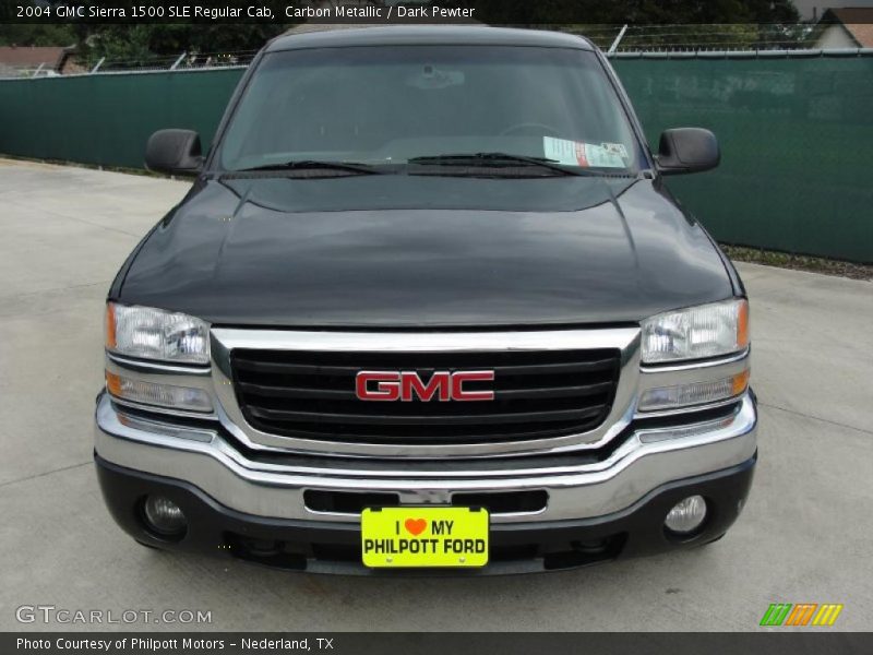 Carbon Metallic / Dark Pewter 2004 GMC Sierra 1500 SLE Regular Cab
