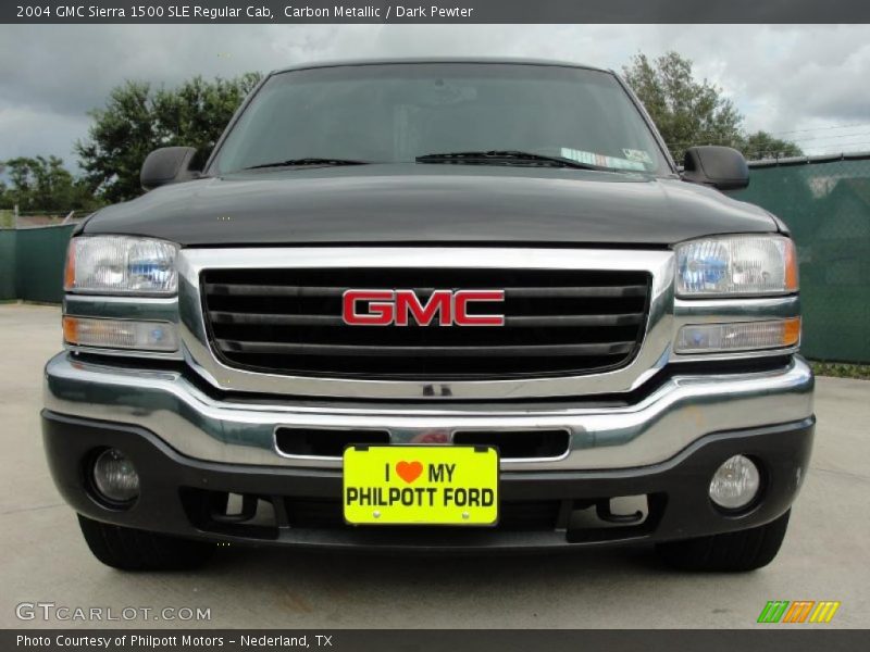 Carbon Metallic / Dark Pewter 2004 GMC Sierra 1500 SLE Regular Cab