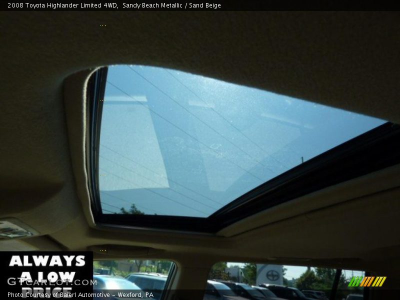 Sandy Beach Metallic / Sand Beige 2008 Toyota Highlander Limited 4WD