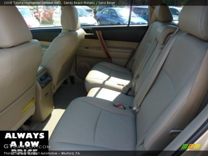 Sandy Beach Metallic / Sand Beige 2008 Toyota Highlander Limited 4WD