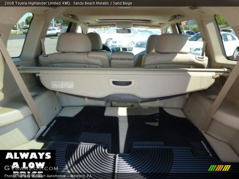 Sandy Beach Metallic / Sand Beige 2008 Toyota Highlander Limited 4WD