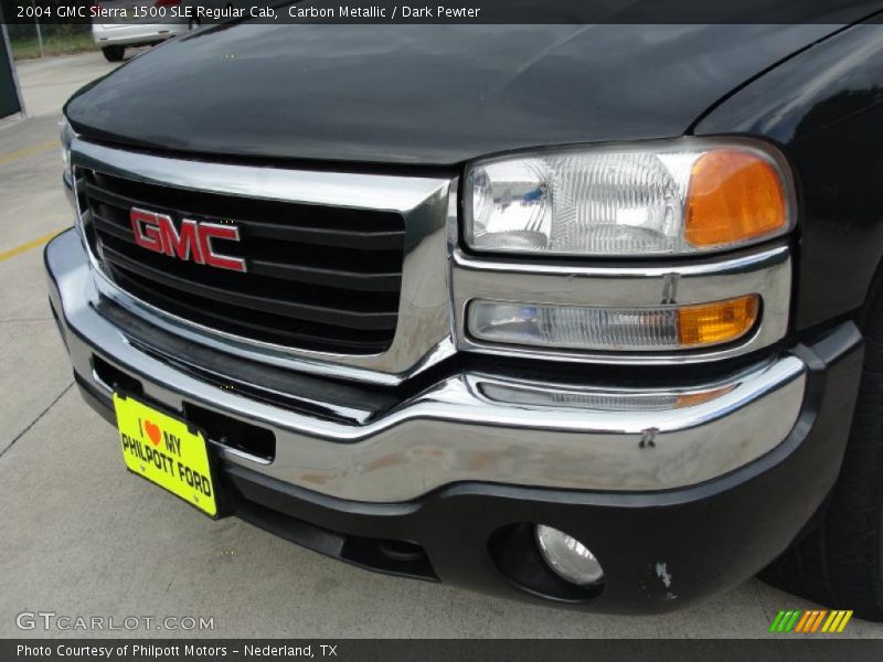 Carbon Metallic / Dark Pewter 2004 GMC Sierra 1500 SLE Regular Cab