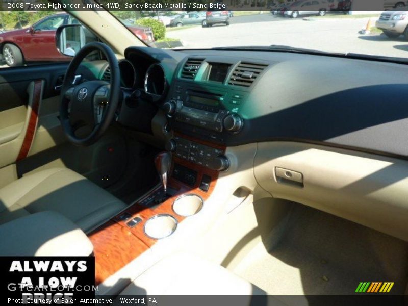Sandy Beach Metallic / Sand Beige 2008 Toyota Highlander Limited 4WD