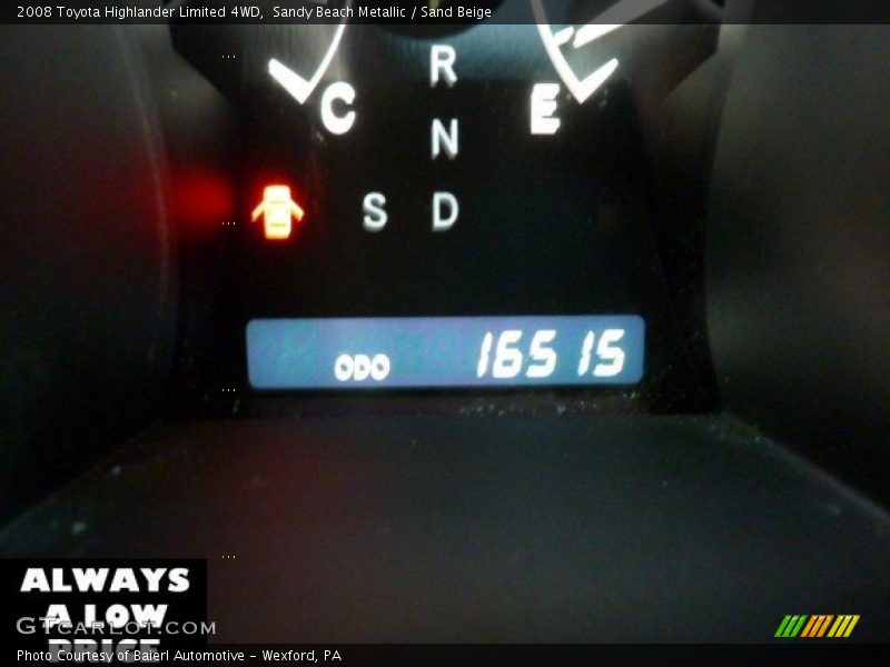 Sandy Beach Metallic / Sand Beige 2008 Toyota Highlander Limited 4WD