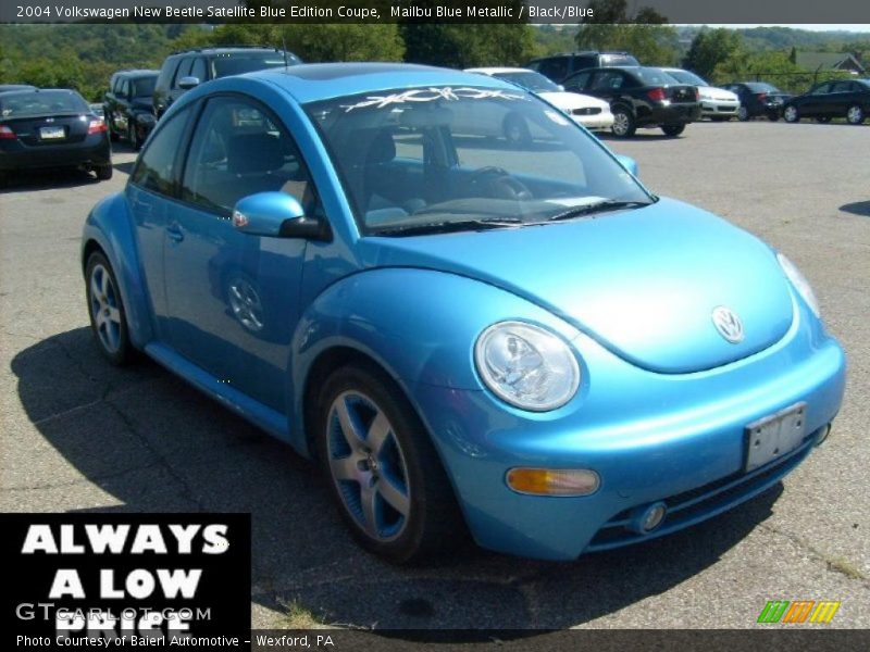 Mailbu Blue Metallic / Black/Blue 2004 Volkswagen New Beetle Satellite Blue Edition Coupe