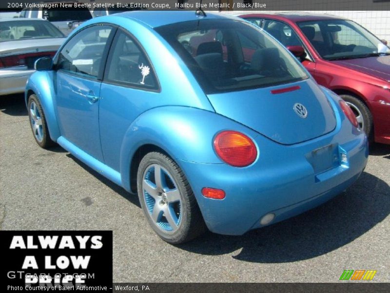 Mailbu Blue Metallic / Black/Blue 2004 Volkswagen New Beetle Satellite Blue Edition Coupe