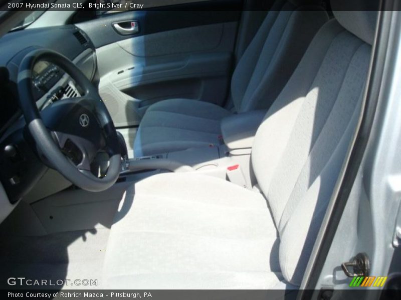 Bright Silver / Gray 2007 Hyundai Sonata GLS