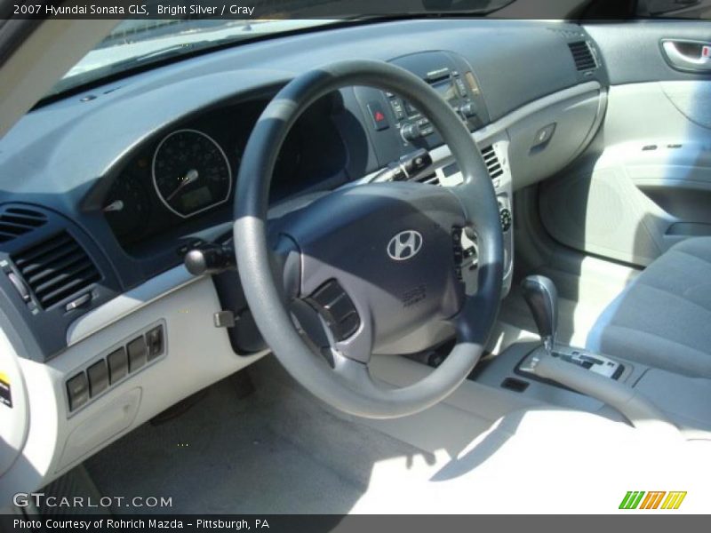 Bright Silver / Gray 2007 Hyundai Sonata GLS