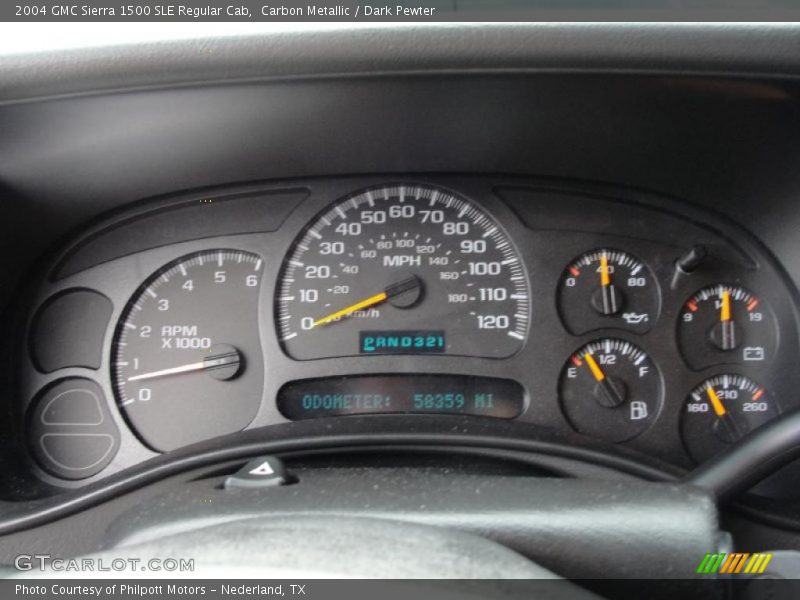 Carbon Metallic / Dark Pewter 2004 GMC Sierra 1500 SLE Regular Cab