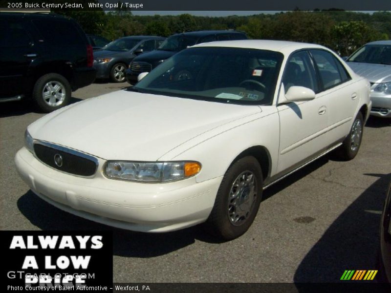 White Opal / Taupe 2005 Buick Century Sedan