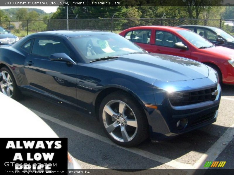Imperial Blue Metallic / Black 2010 Chevrolet Camaro LT/RS Coupe