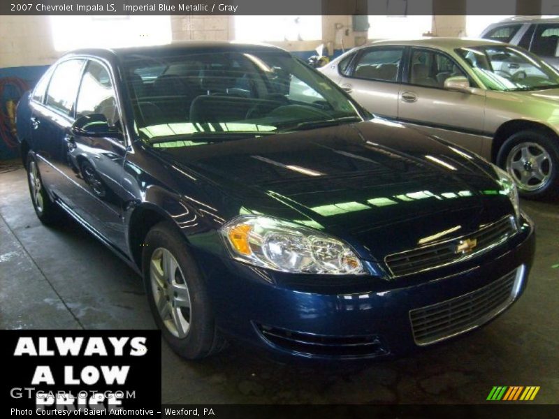 Imperial Blue Metallic / Gray 2007 Chevrolet Impala LS