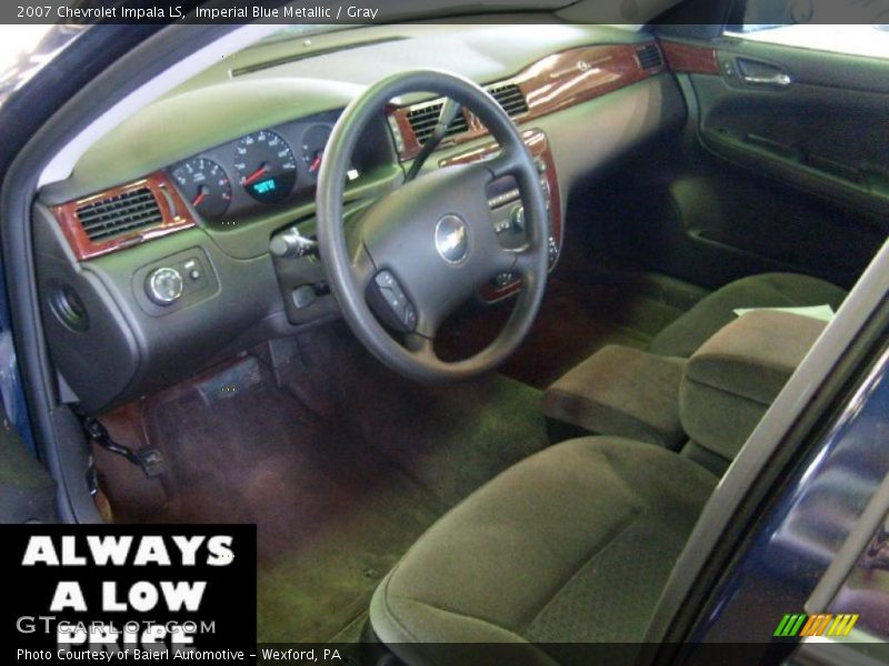 Imperial Blue Metallic / Gray 2007 Chevrolet Impala LS