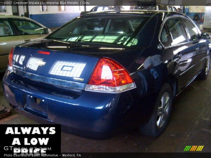 Imperial Blue Metallic / Gray 2007 Chevrolet Impala LS