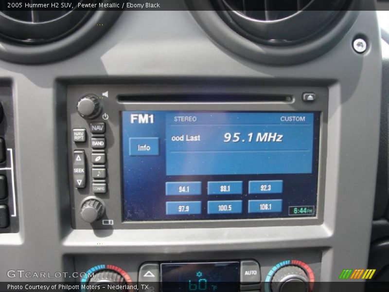 Pewter Metallic / Ebony Black 2005 Hummer H2 SUV