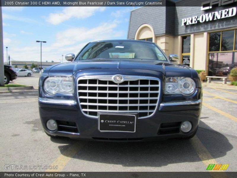 Midnight Blue Pearlcoat / Dark Slate Gray/Light Graystone 2005 Chrysler 300 C HEMI AWD