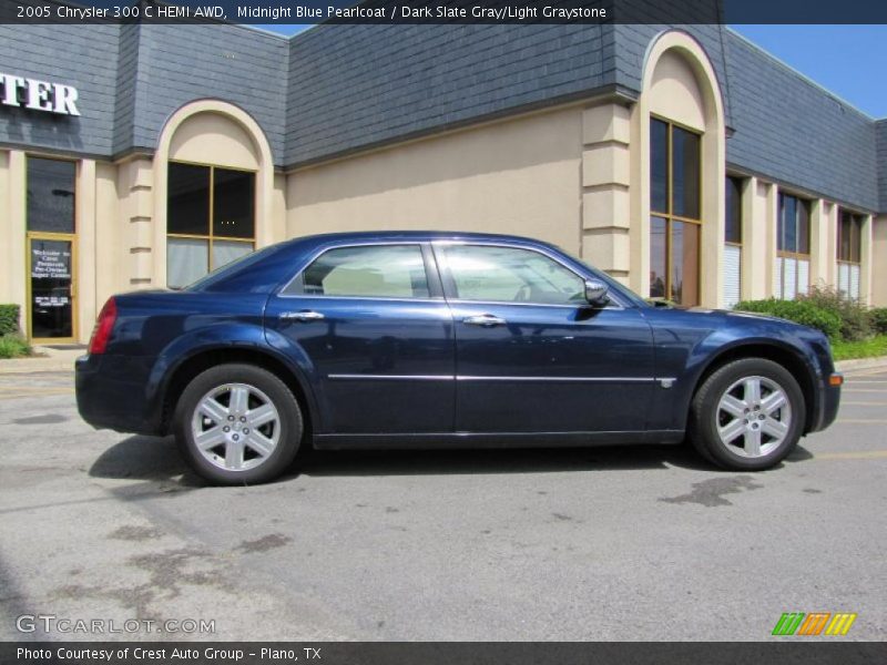 Midnight Blue Pearlcoat / Dark Slate Gray/Light Graystone 2005 Chrysler 300 C HEMI AWD