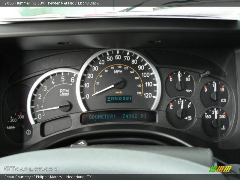 Pewter Metallic / Ebony Black 2005 Hummer H2 SUV