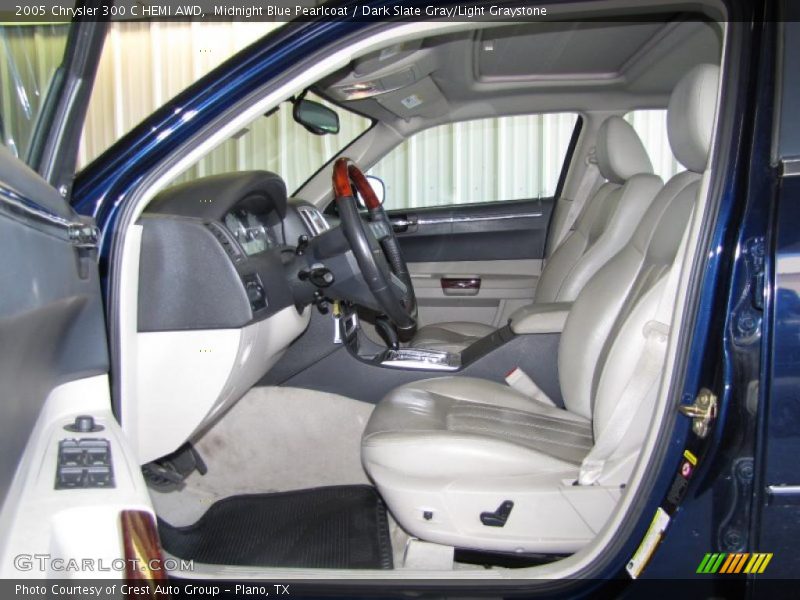 Midnight Blue Pearlcoat / Dark Slate Gray/Light Graystone 2005 Chrysler 300 C HEMI AWD