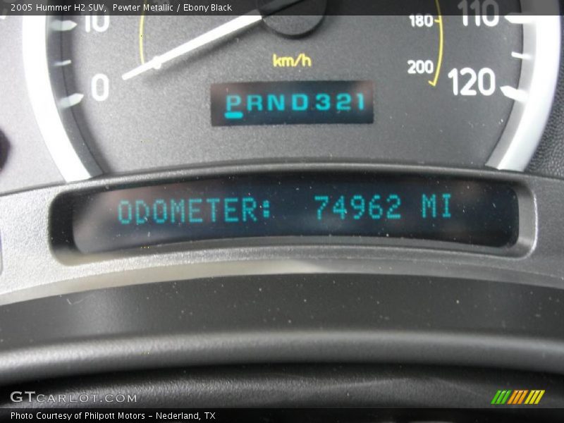 Pewter Metallic / Ebony Black 2005 Hummer H2 SUV