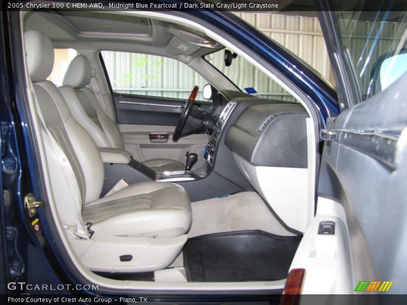 Midnight Blue Pearlcoat / Dark Slate Gray/Light Graystone 2005 Chrysler 300 C HEMI AWD