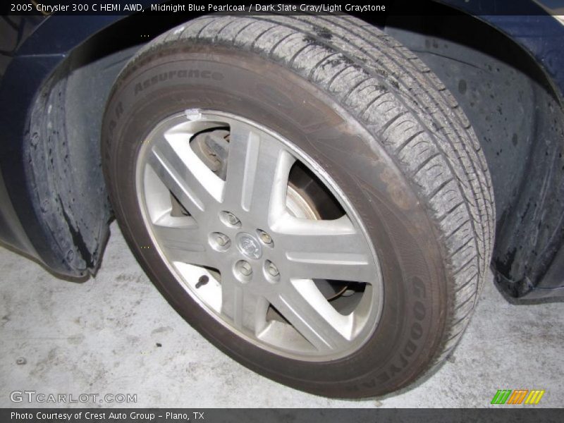 Midnight Blue Pearlcoat / Dark Slate Gray/Light Graystone 2005 Chrysler 300 C HEMI AWD