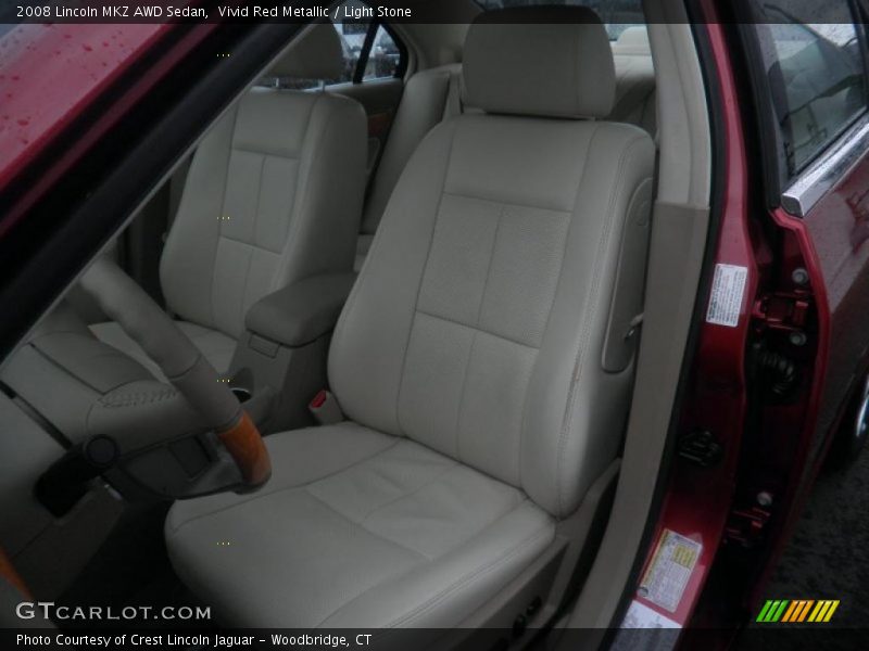 Vivid Red Metallic / Light Stone 2008 Lincoln MKZ AWD Sedan