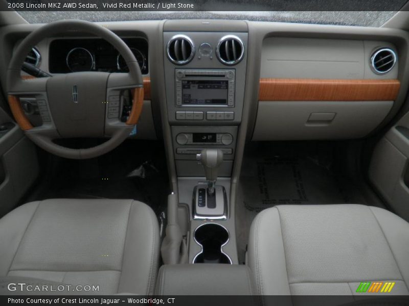 Vivid Red Metallic / Light Stone 2008 Lincoln MKZ AWD Sedan