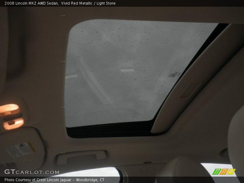Vivid Red Metallic / Light Stone 2008 Lincoln MKZ AWD Sedan