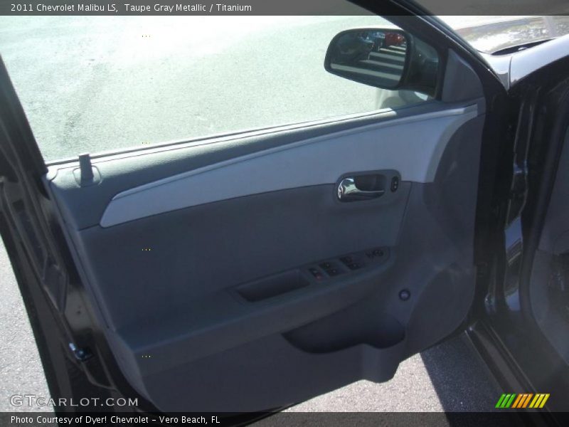 Taupe Gray Metallic / Titanium 2011 Chevrolet Malibu LS