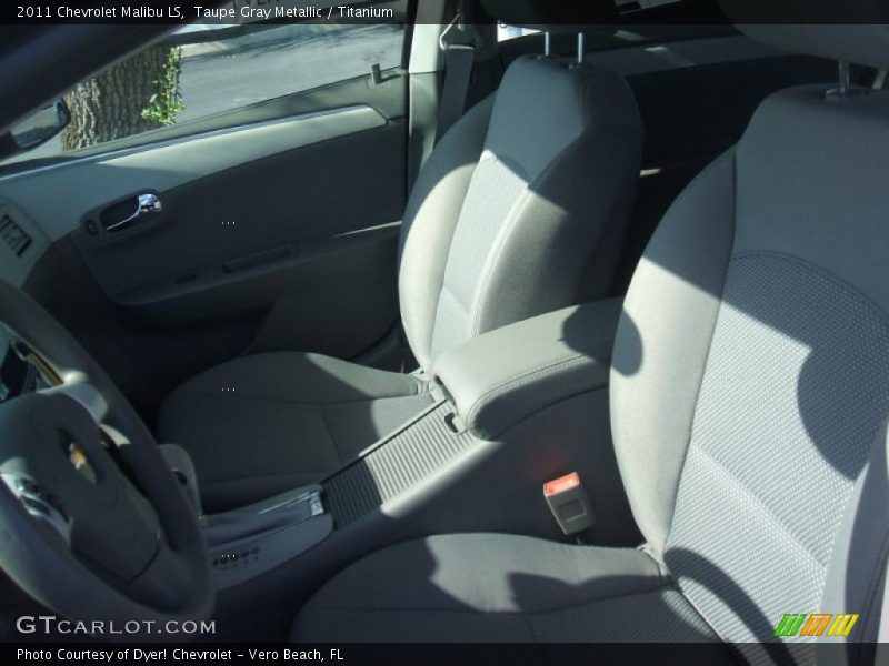Taupe Gray Metallic / Titanium 2011 Chevrolet Malibu LS