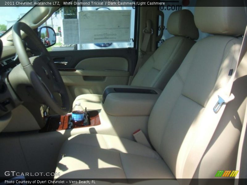 White Diamond Tricoat / Dark Cashmere/Light Cashmere 2011 Chevrolet Avalanche LTZ