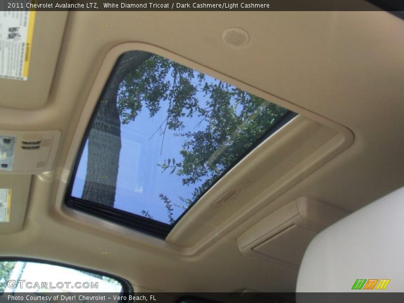 White Diamond Tricoat / Dark Cashmere/Light Cashmere 2011 Chevrolet Avalanche LTZ
